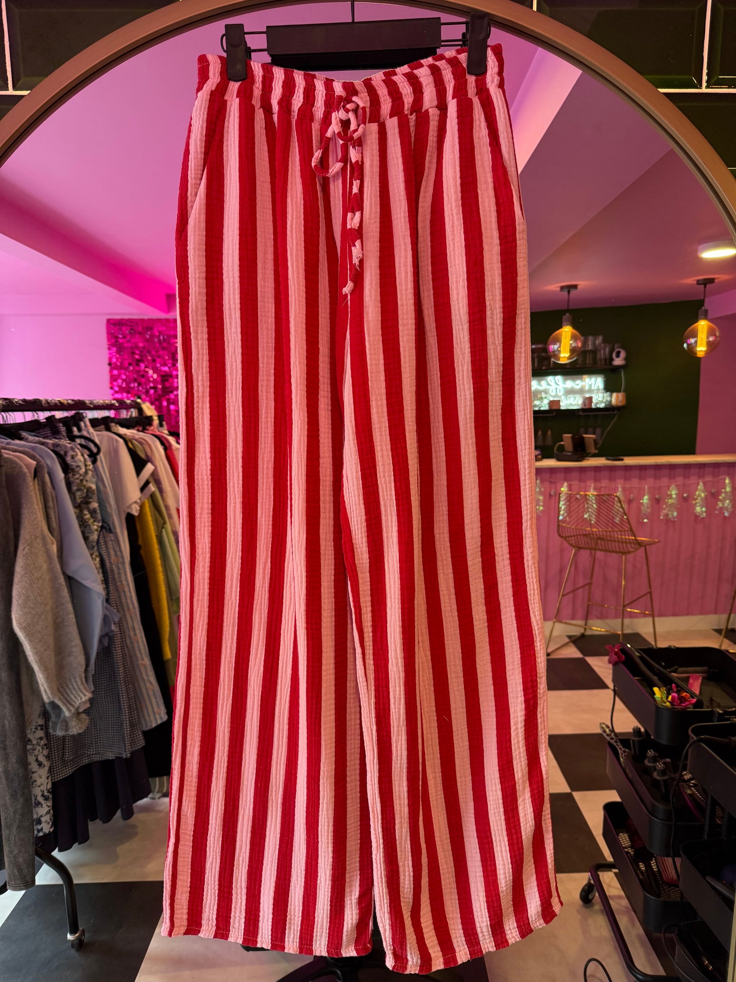 Striped Cotton Trouser