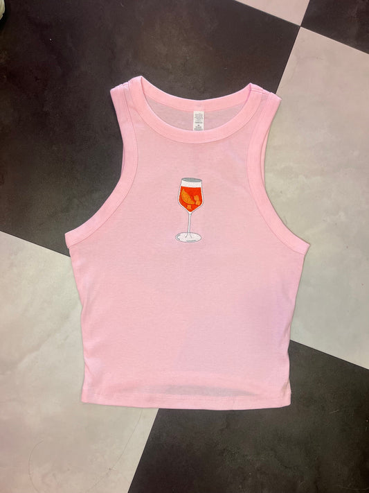 Pink Aperol Spritz Racer Vest