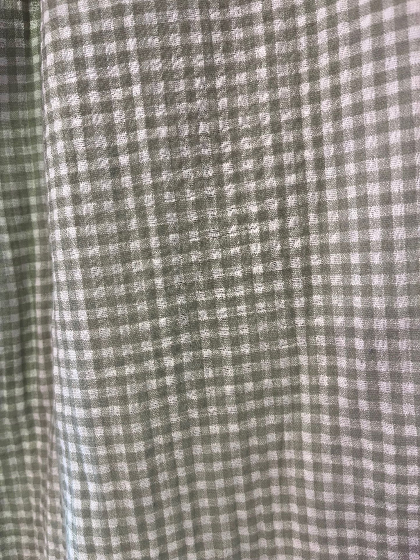 Sage Green Gingham Trousers