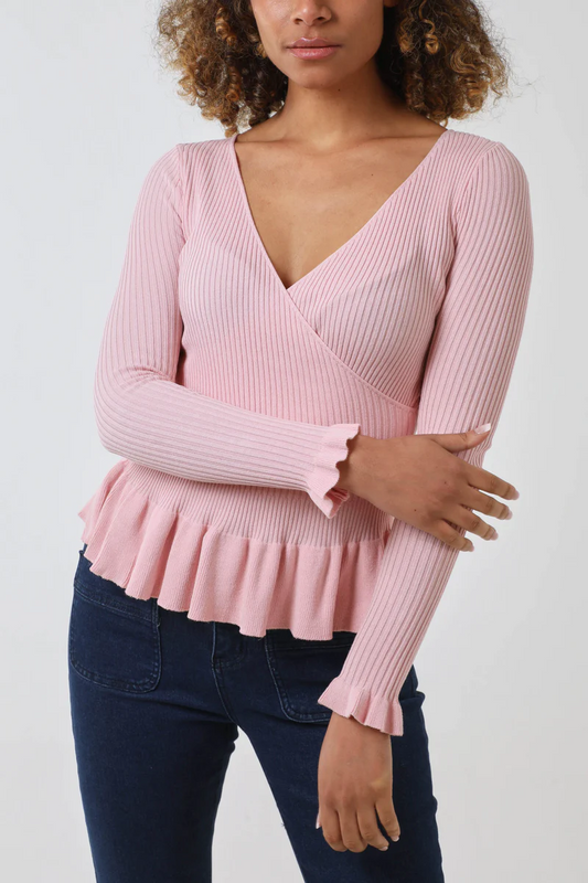 Peplum Wrap Top