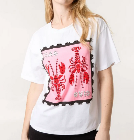 Embellished Lobster T-shirt