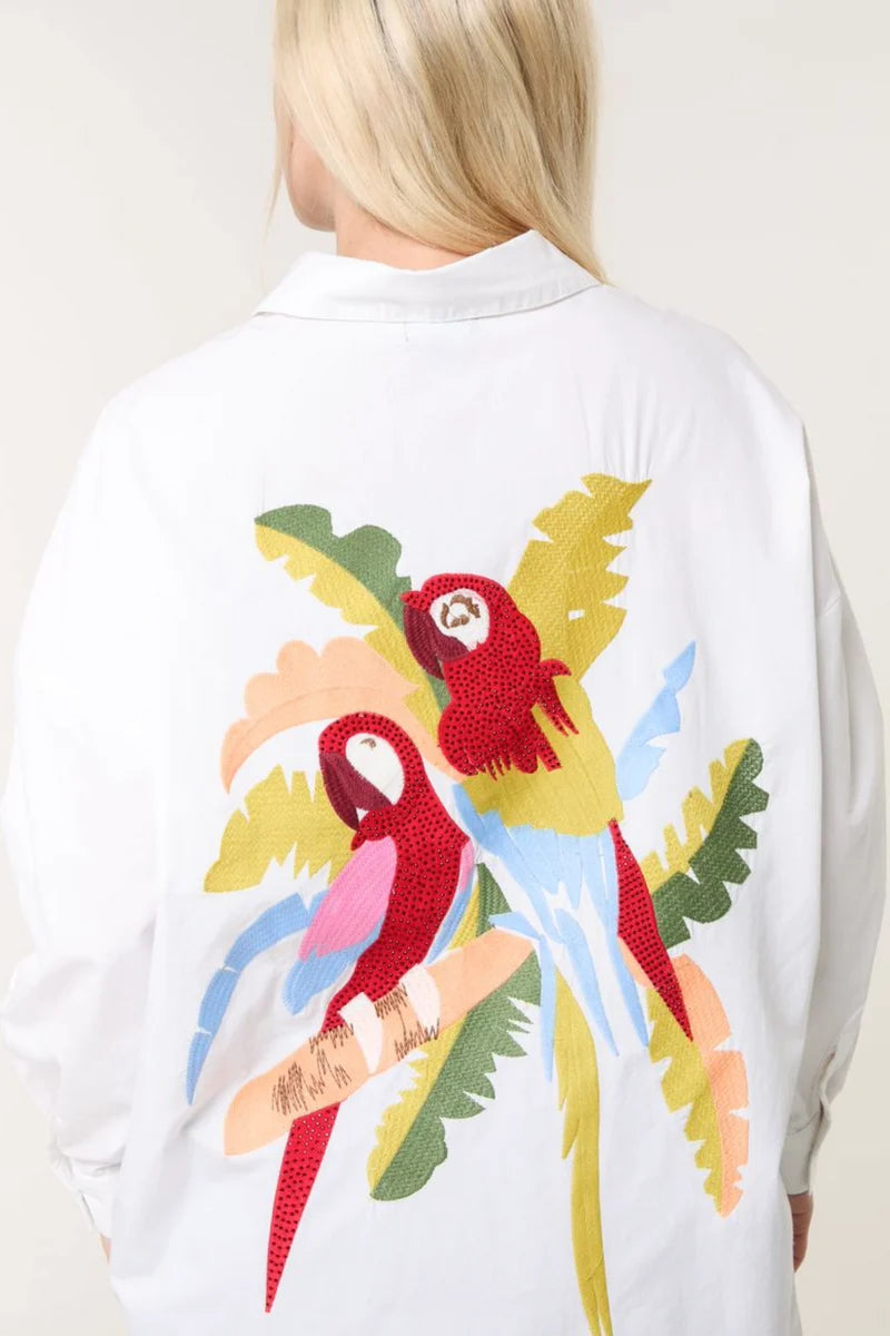 White Parrot Shirt