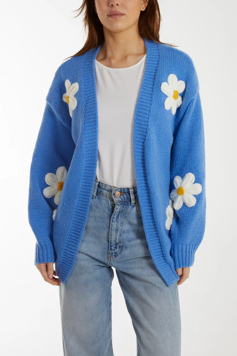 Daisy Flower Cardigan