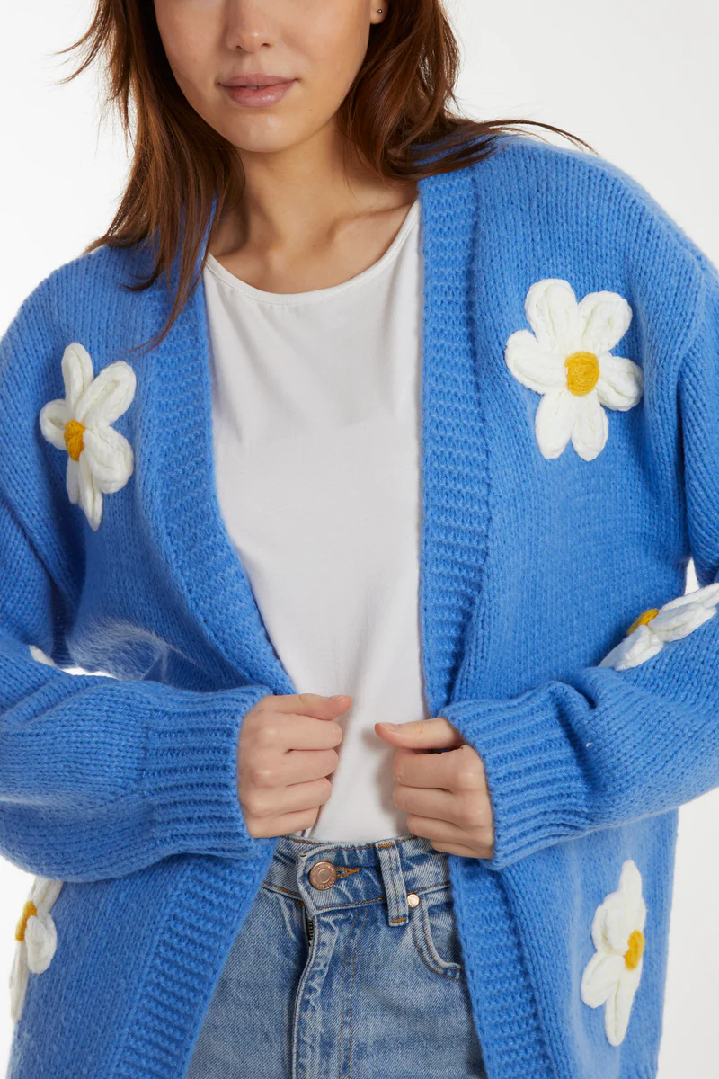 Daisy Flower Cardigan