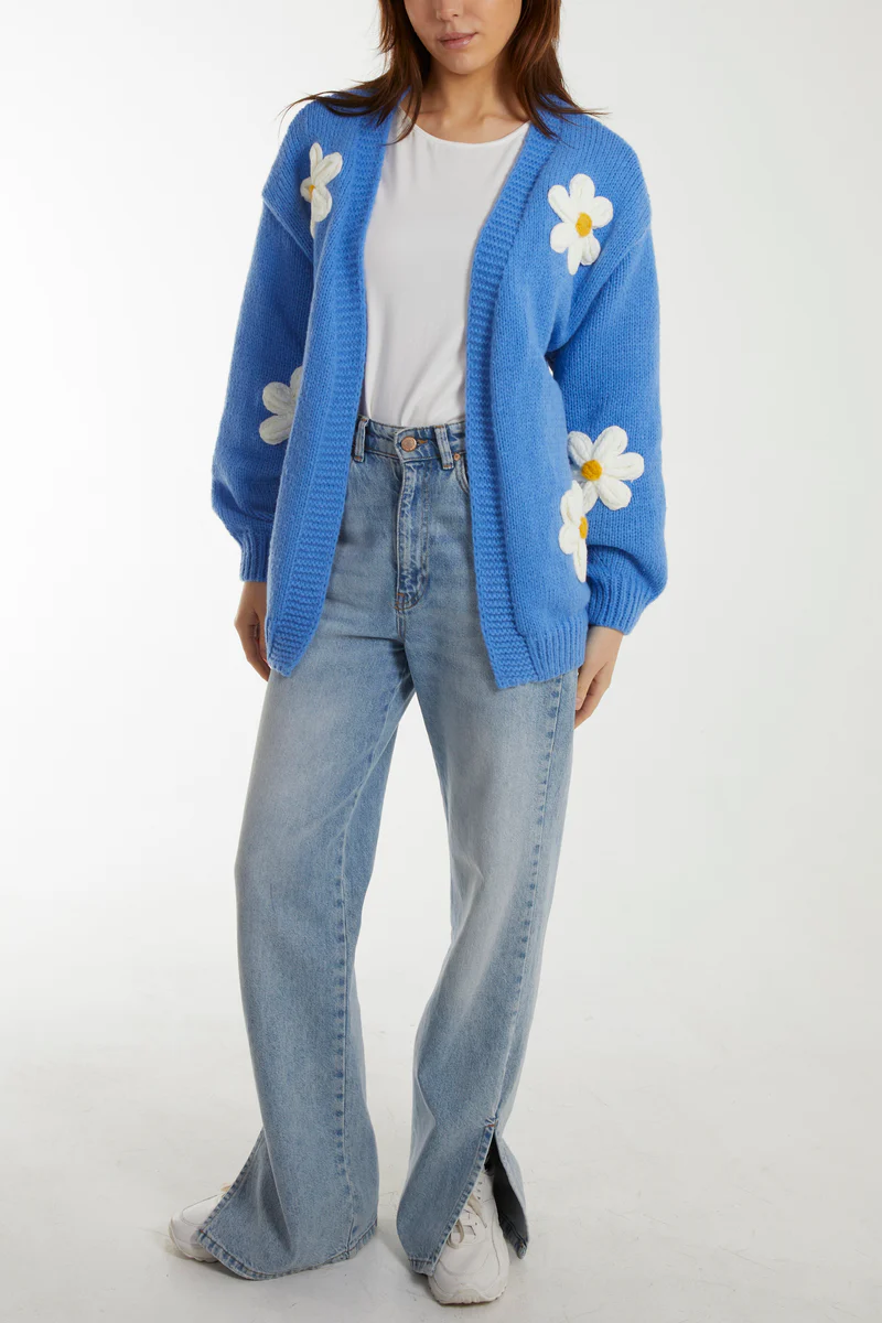 Daisy Flower Cardigan