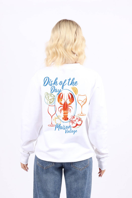 Maison Vintage Seafood Printed Sweatshirt