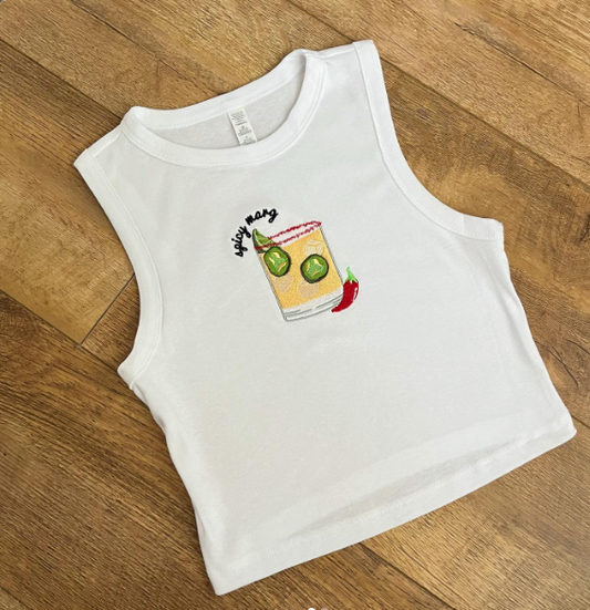 White Spicy Marg Racer Vest