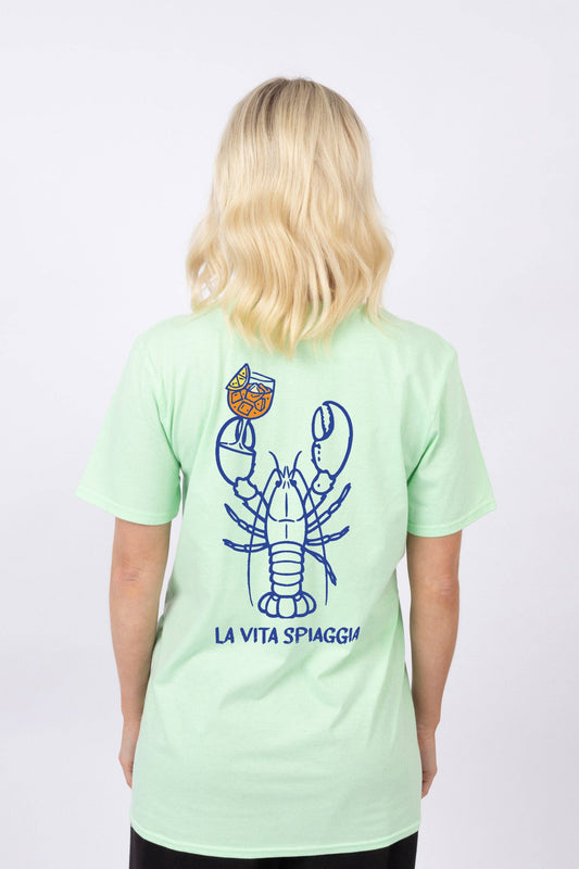 Green Lobster La Vita Spiaggia  T-Shirt