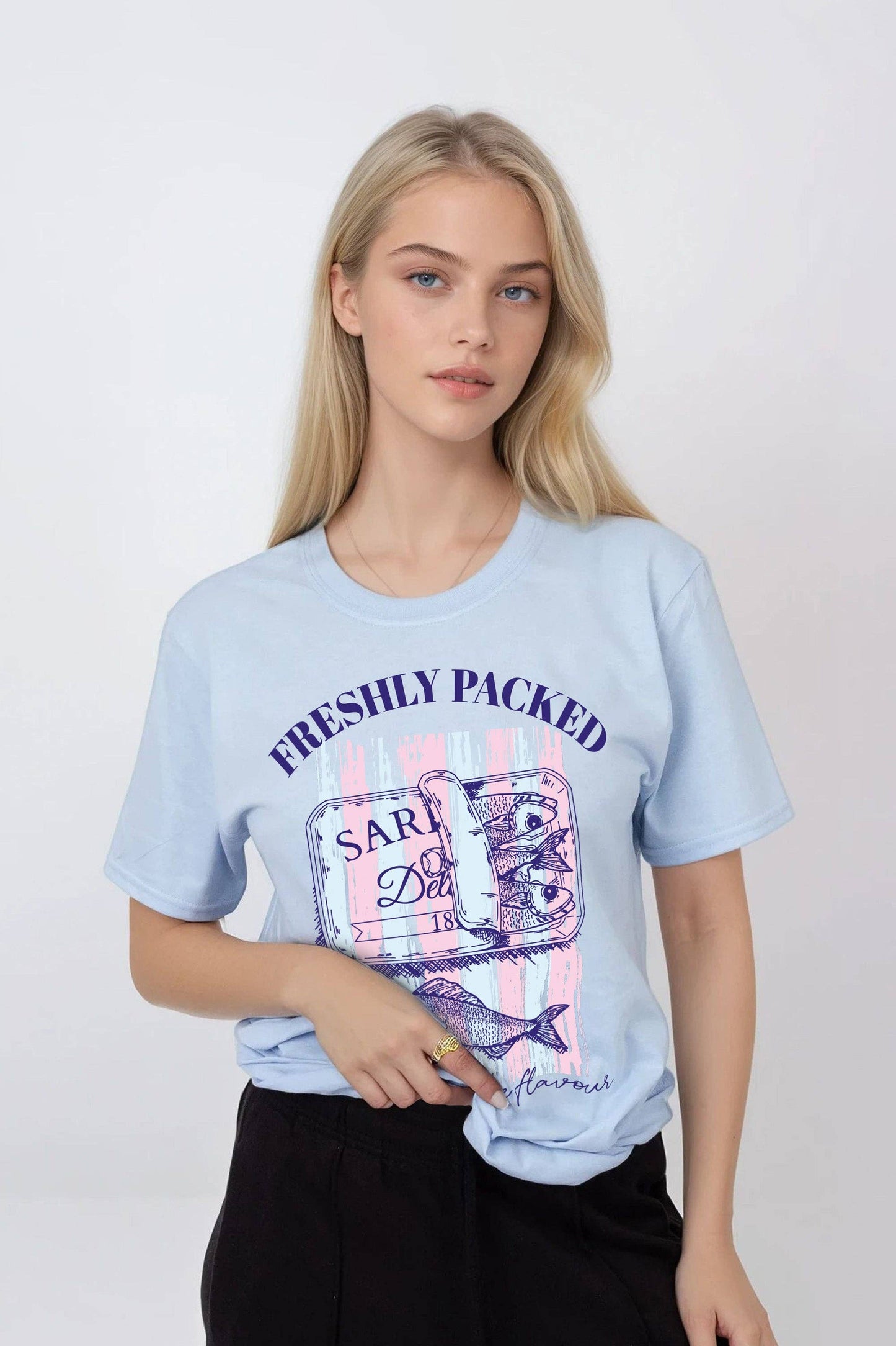 Sardines T-Shirt Powder Blue