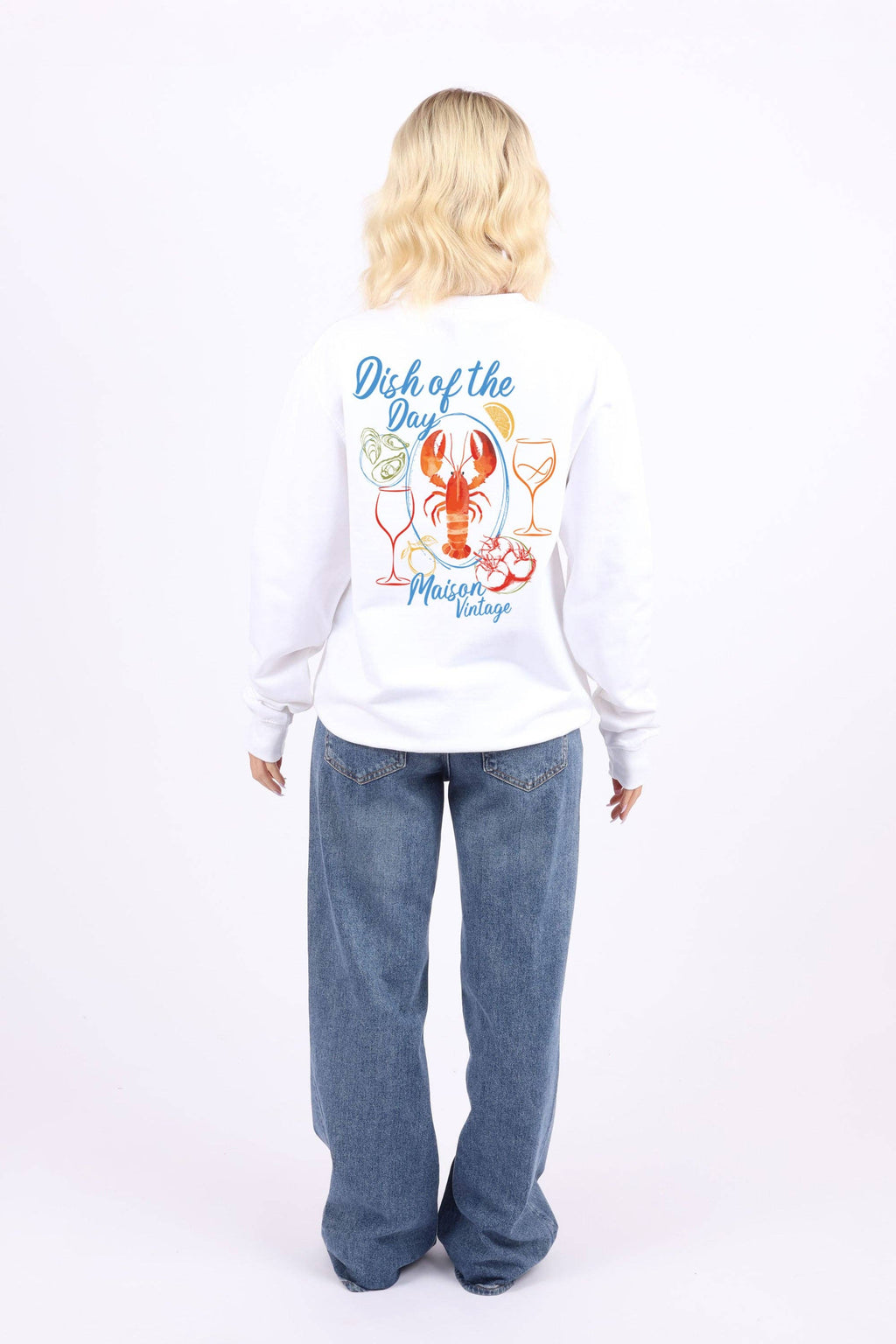 Maison Vintage Seafood Printed Sweatshirt
