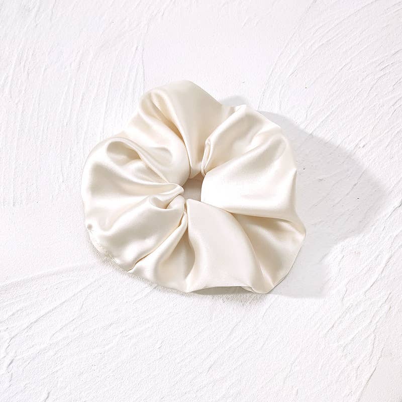 Extra Large Silky Scrunchie in Ivory