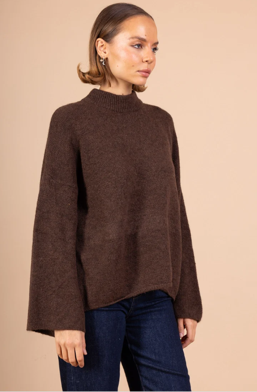 Brown Love Sweater