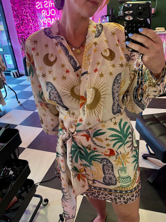 Celestial Wrap Dress