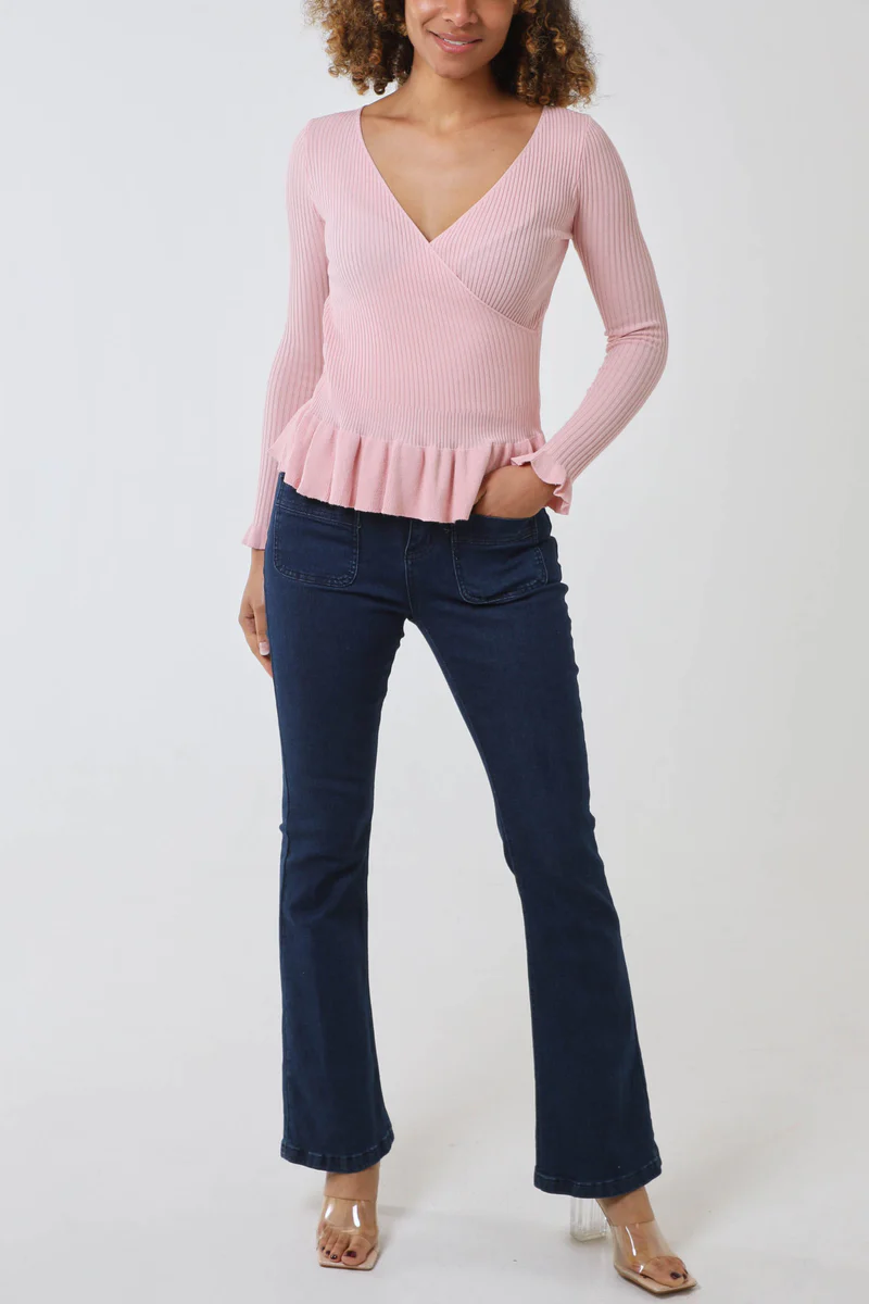 Peplum Wrap Top