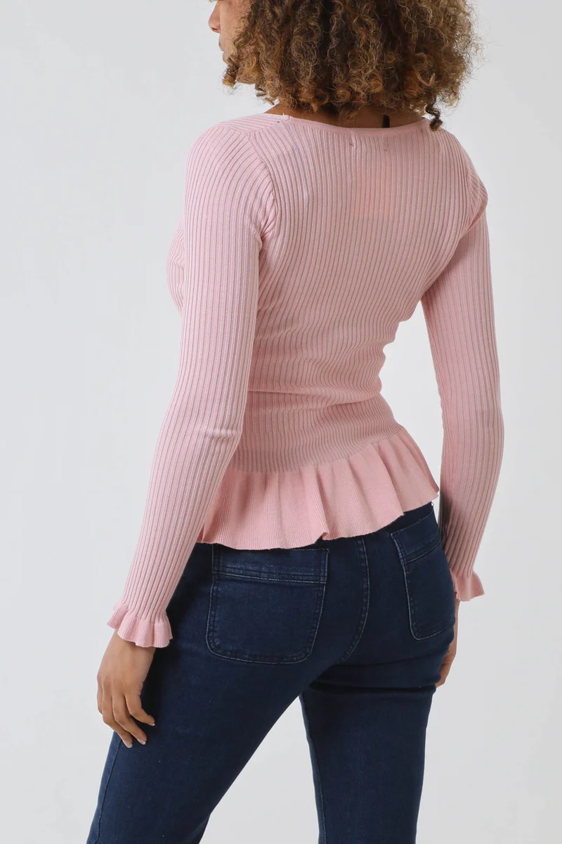 Peplum Wrap Top